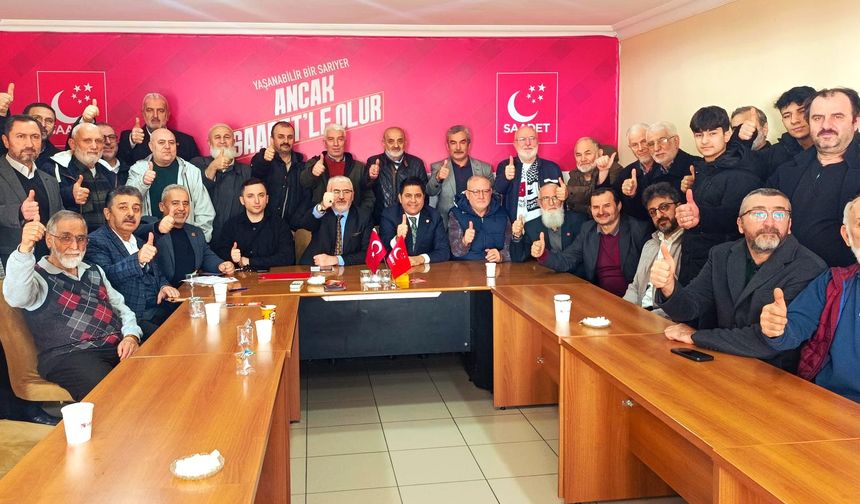 Saadet Partisi Sarıyer’de Divan toplantısı coşkuyla gerçekleşti