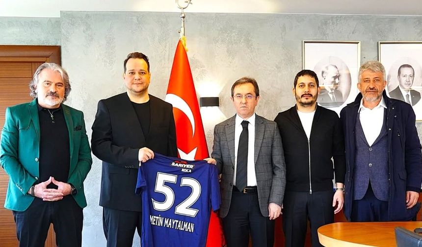 Sarıyer Spor Kulübü’nden Kaymakam Metin Maytalman’a ziyaret