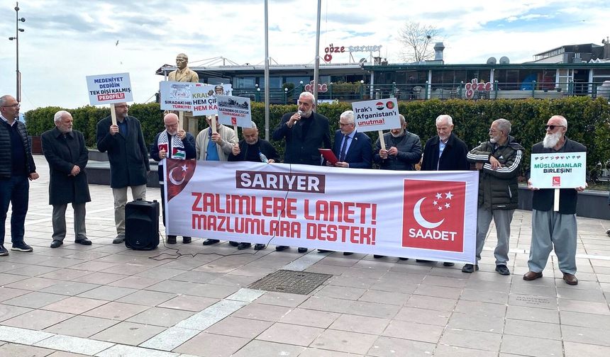 Saadet Partisi Sarıyer’den sert mesaj: “Zalime karşı susmayacağız”