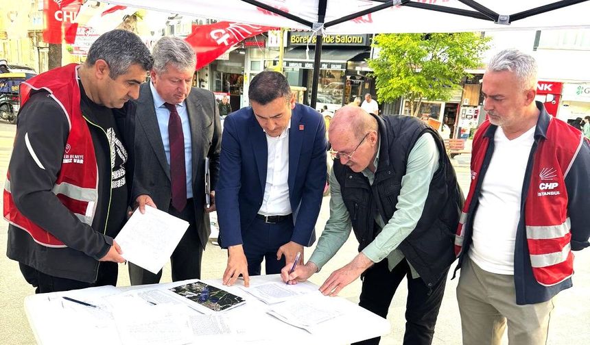 CHP Sarıyer, Ayazağa’da itiraz sürecini başlattı