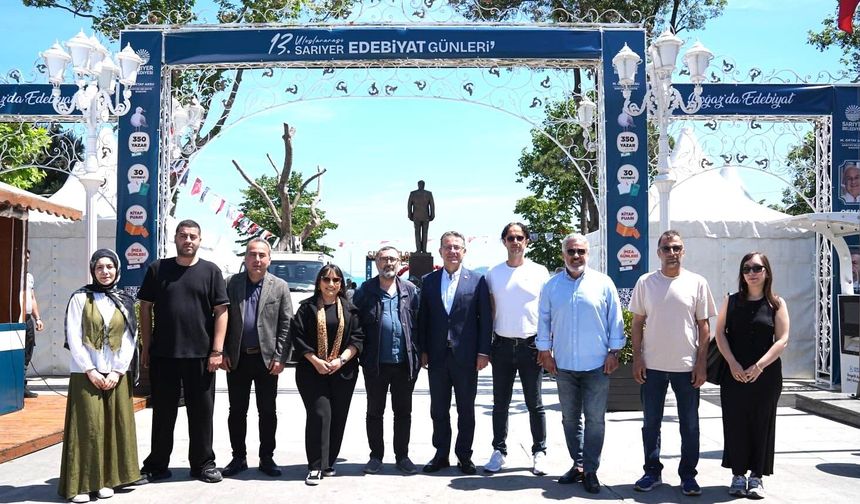 Başkan Aksu, basın mensuplarıyla etkinlik alanını gezdi