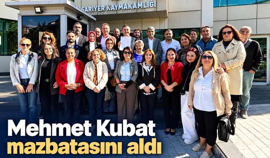Mehmet Kubat mazbatasını aldı