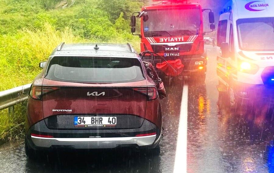 Sarıyer Zabıta Müdürü Ordu’da trafik kazası geçirdi