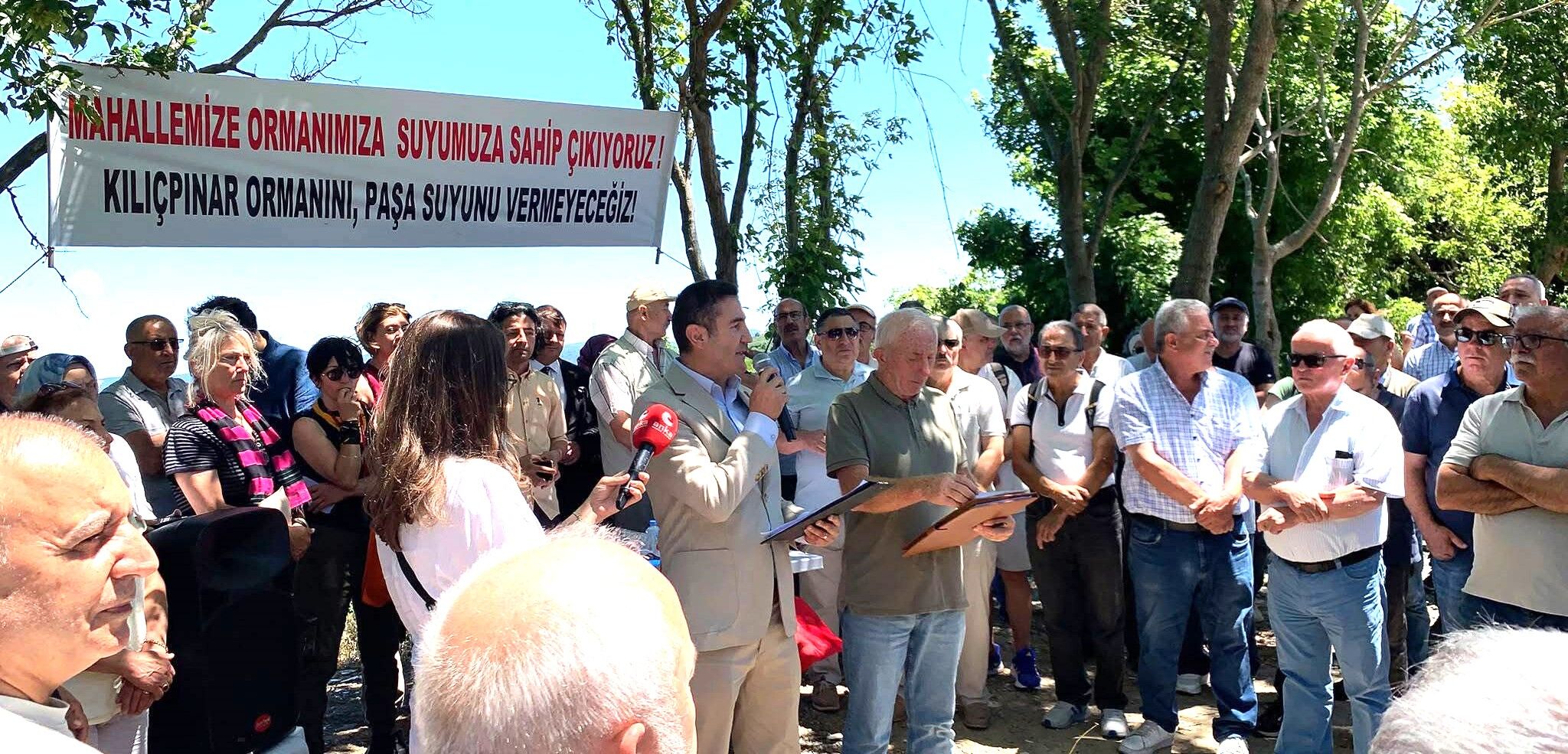 Sarıyerliler Kılıçpınar Ormanı için ayakta