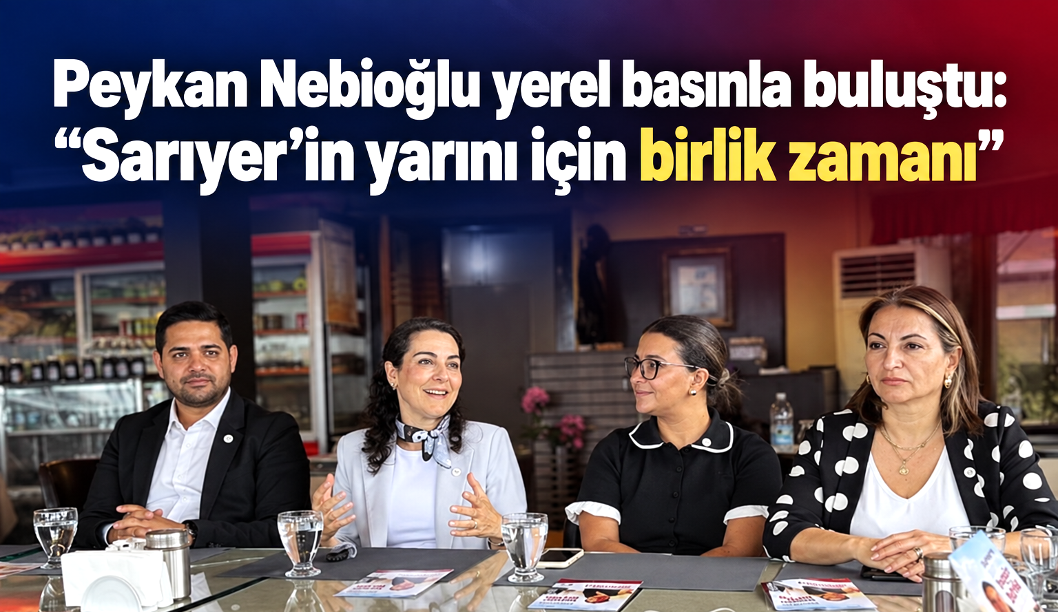 Sarıyer’in kadın başkan adayı Peykan Nebioğlu yerel basınla buluştu