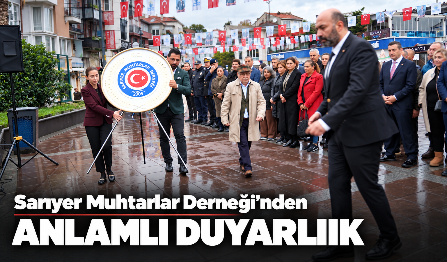 Sarıyer Muhtarlar Derneği, vatandaşın acısına ortak oldu