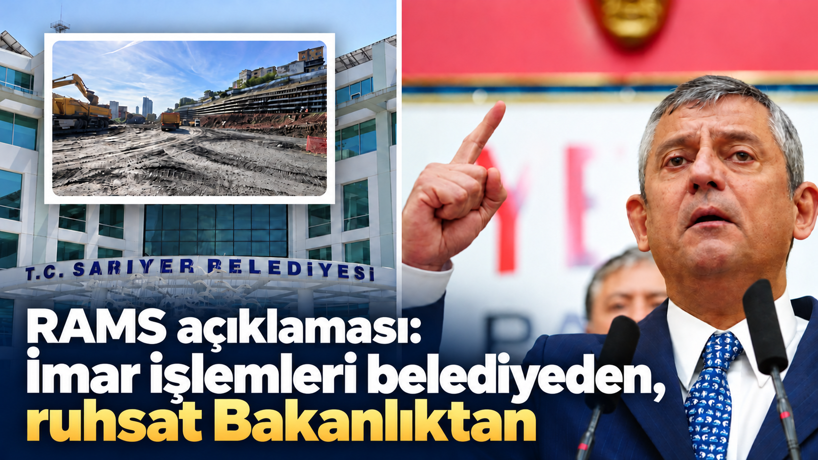 Sarıyer Belediyesi’nden RAMS açıklaması: İmar işlemleri belediyeden, ruhsat Bakanlıktan